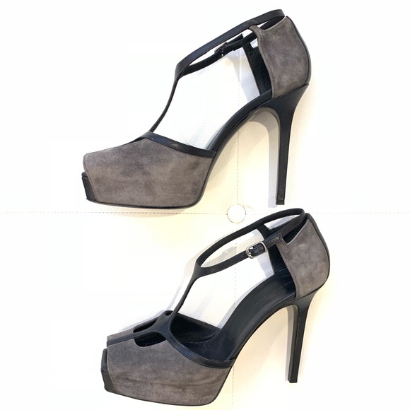 BALENCIAGA Suede Leather Platform Heels Sz 39 - Picture 3 of 8